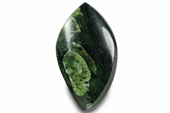 Polished Jade (Nephrite) Flame - Afghanistan #323273